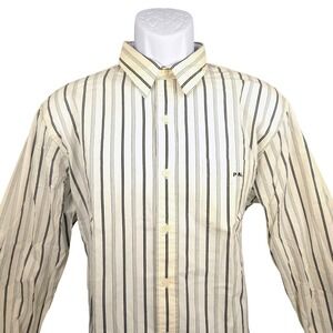 Polo Ralph Lauren Life Saving Service Striped Button Down Rincon Shirt‎ Mens L